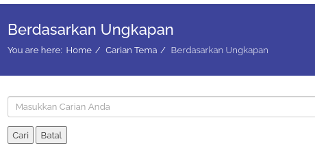 Menu carian ungkapan
